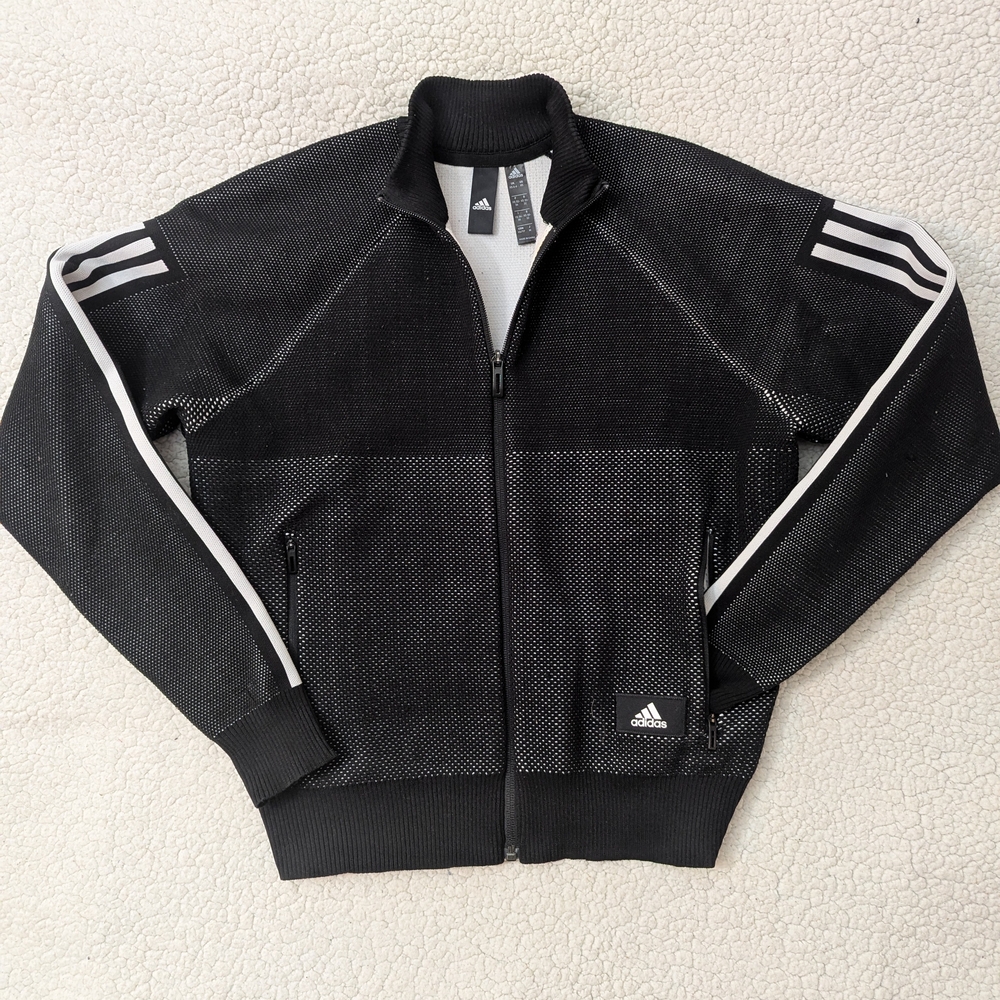 Adidas ID Knit Track Jacket Black Zip-up